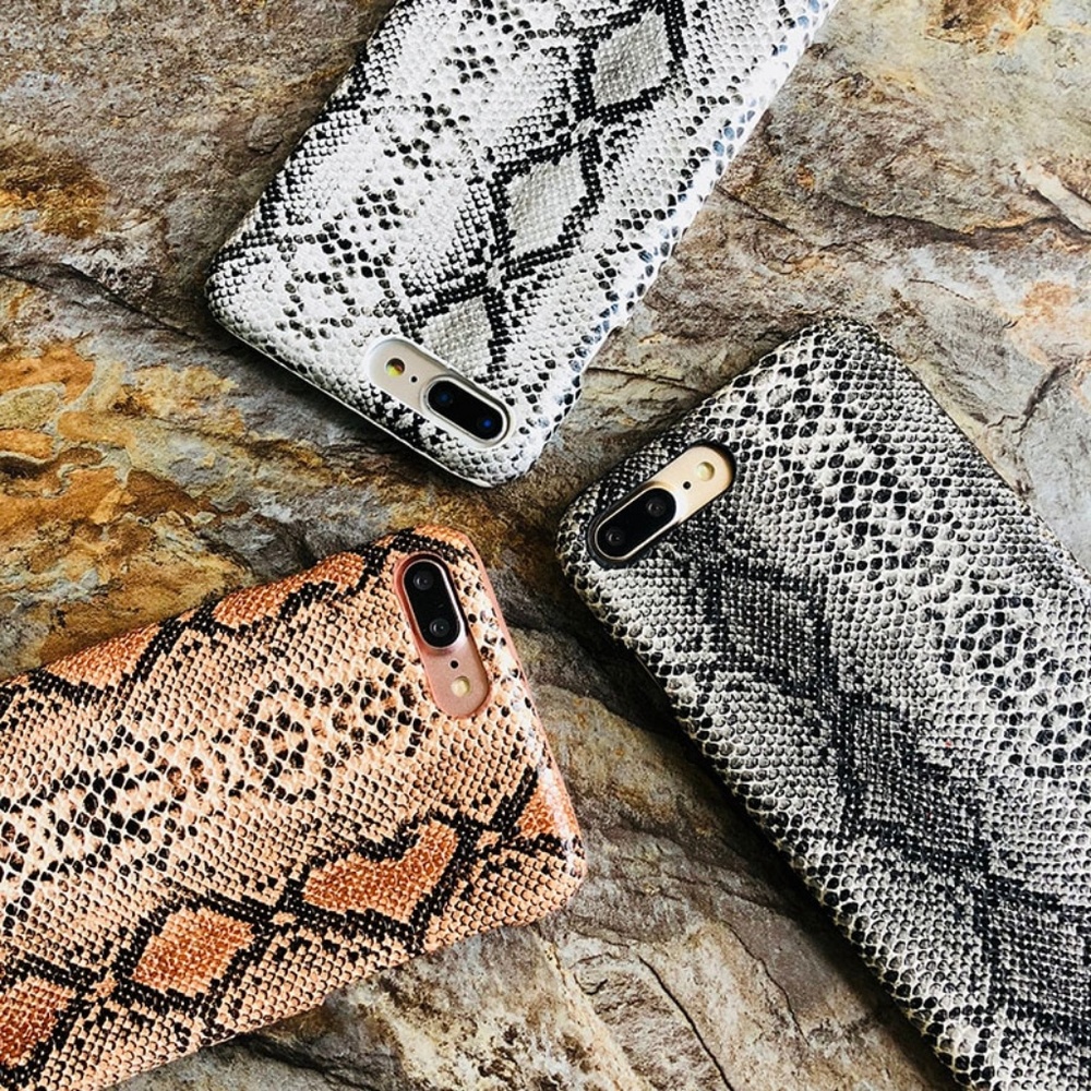 Stylish Snake Print iPhone X Phone Case Cover - Picture 2 of 7